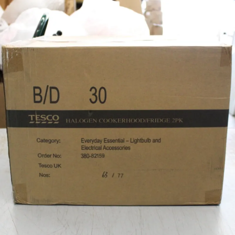 10 Pack of 18W Tesco Halogen Cookerhood & Fridge Lamps SES (5 x 2PKS)