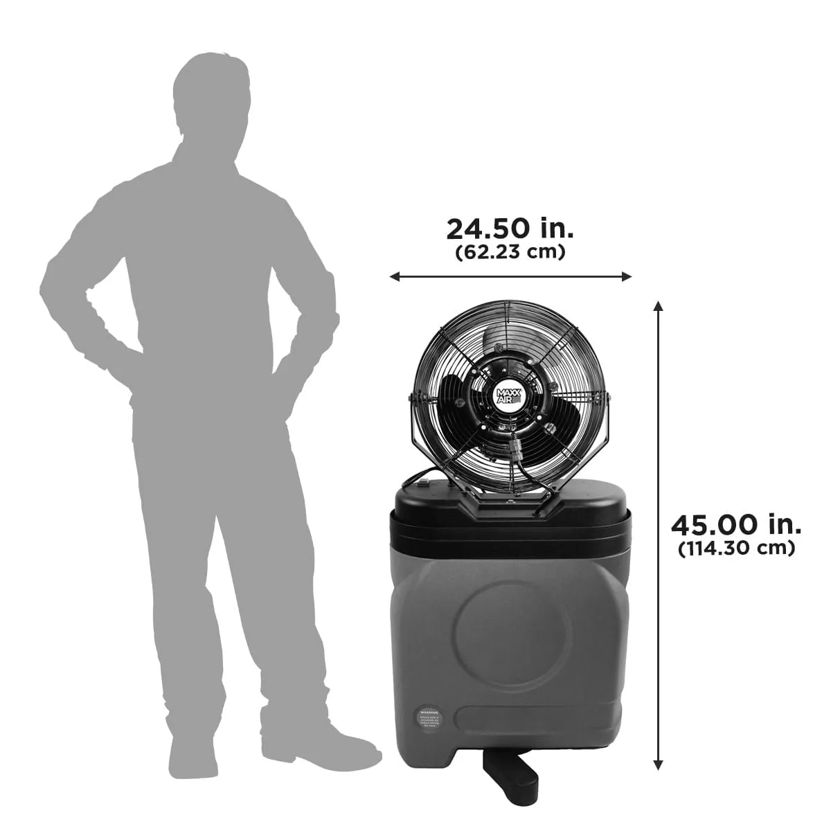 14" 3-Speed Misting Fan with 20 Gal. Tank