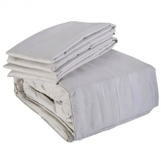 1800 Count 4 Piece Bed Sheet Set Deep Pocket 5 Color Available Full Size New-off white