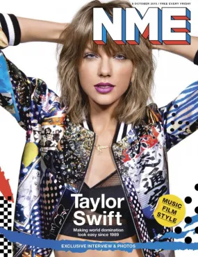 1989 TAYLOR SWIFT Photo Cover interview UK NME MAGAZINE OCTOBER 2015