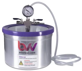 2 Gallon Resin Trap Vacuum Chamber w/ Glass Lid