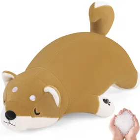 22'' Shiba Inu Plush 3.3LB Weighted Corgi Dog Stuffed Animal, Big Corgi Plushie Stuffed Animals Giant Corgi Plush, Dog Plush Pillow Hugging Pillow Cushion Soft Shiba Plush Toy Big Stuffed Animals