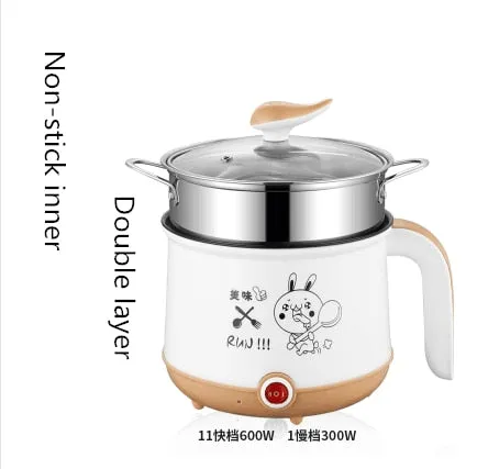 220V Mini Multifunction Electric Cooking Machine Single/Double Layer Available Hot Pot Multi Electric Rice Cooker EU/UK/AU/US