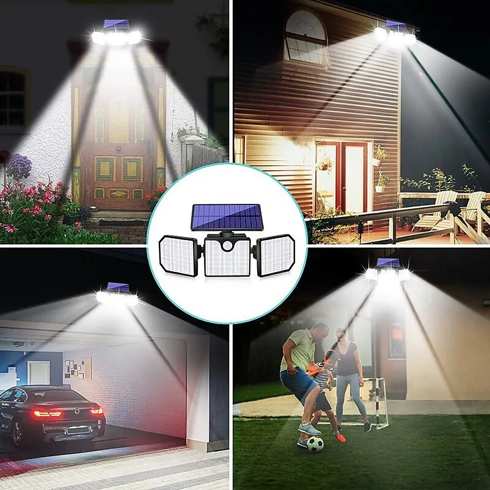 230 LED Waterproof Solar Motion Sensor Security Lights, 260LM