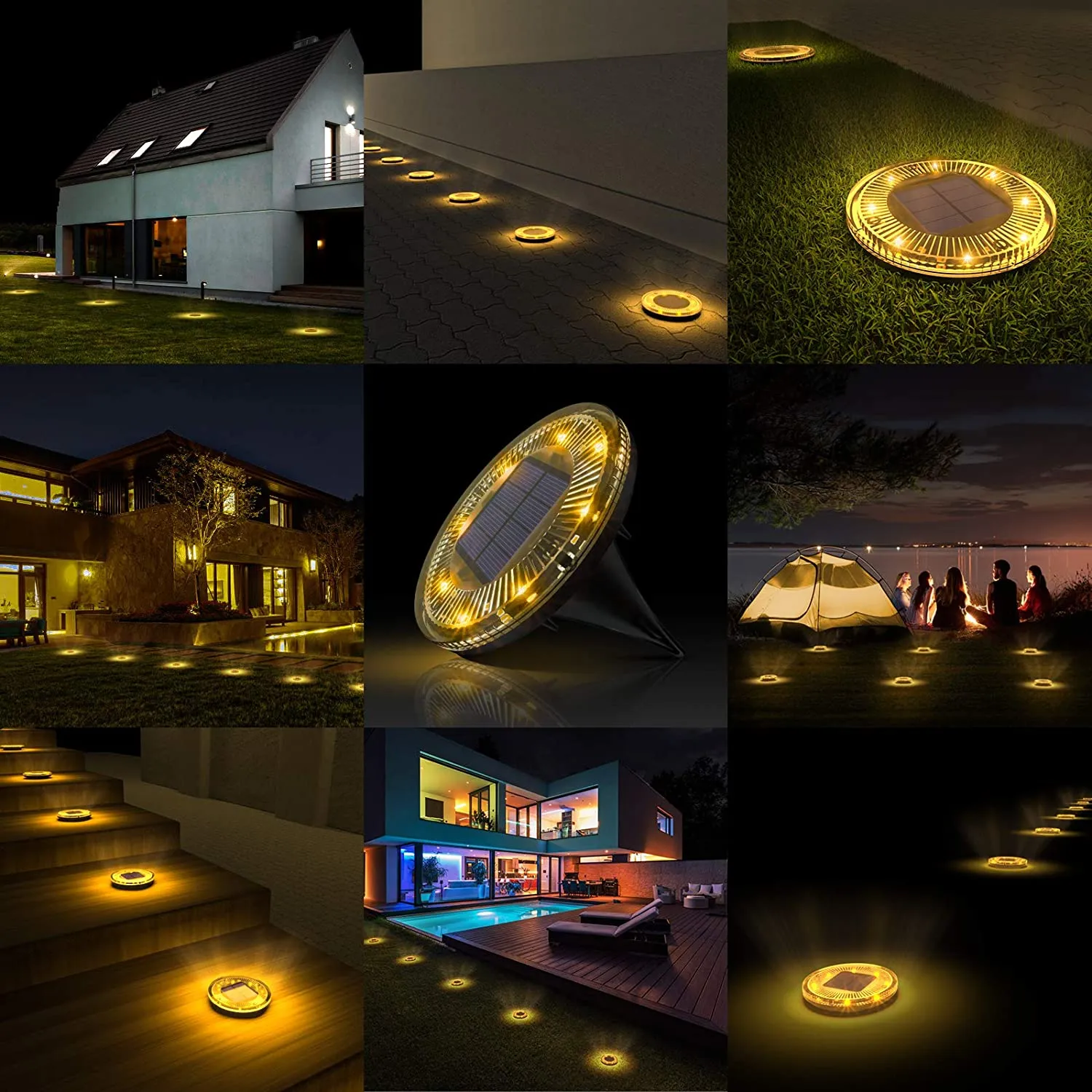 24 LEDs Solar Ground Lights