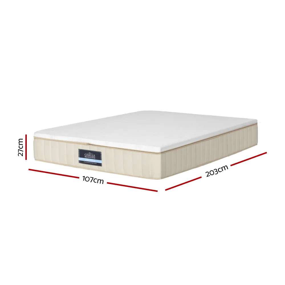 27cm King Single Flippable Mattress - Dual Comfort, Hypoallergenic | Giselle Bedding