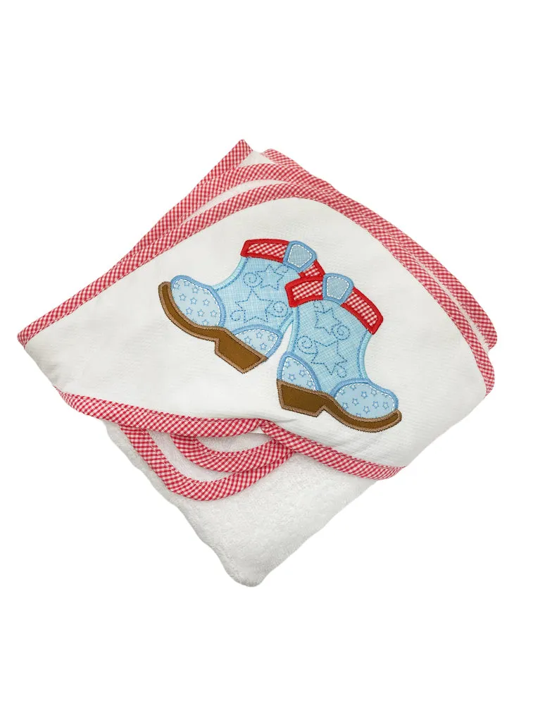 3 Marthas Applique Hooded Towels