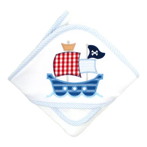 3 Marthas Applique Hooded Towels