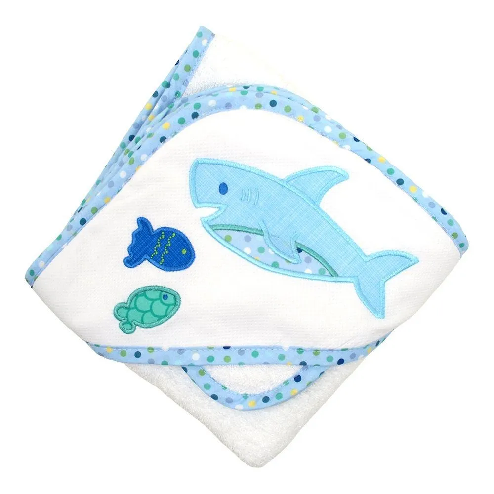 3 Marthas Applique Hooded Towels