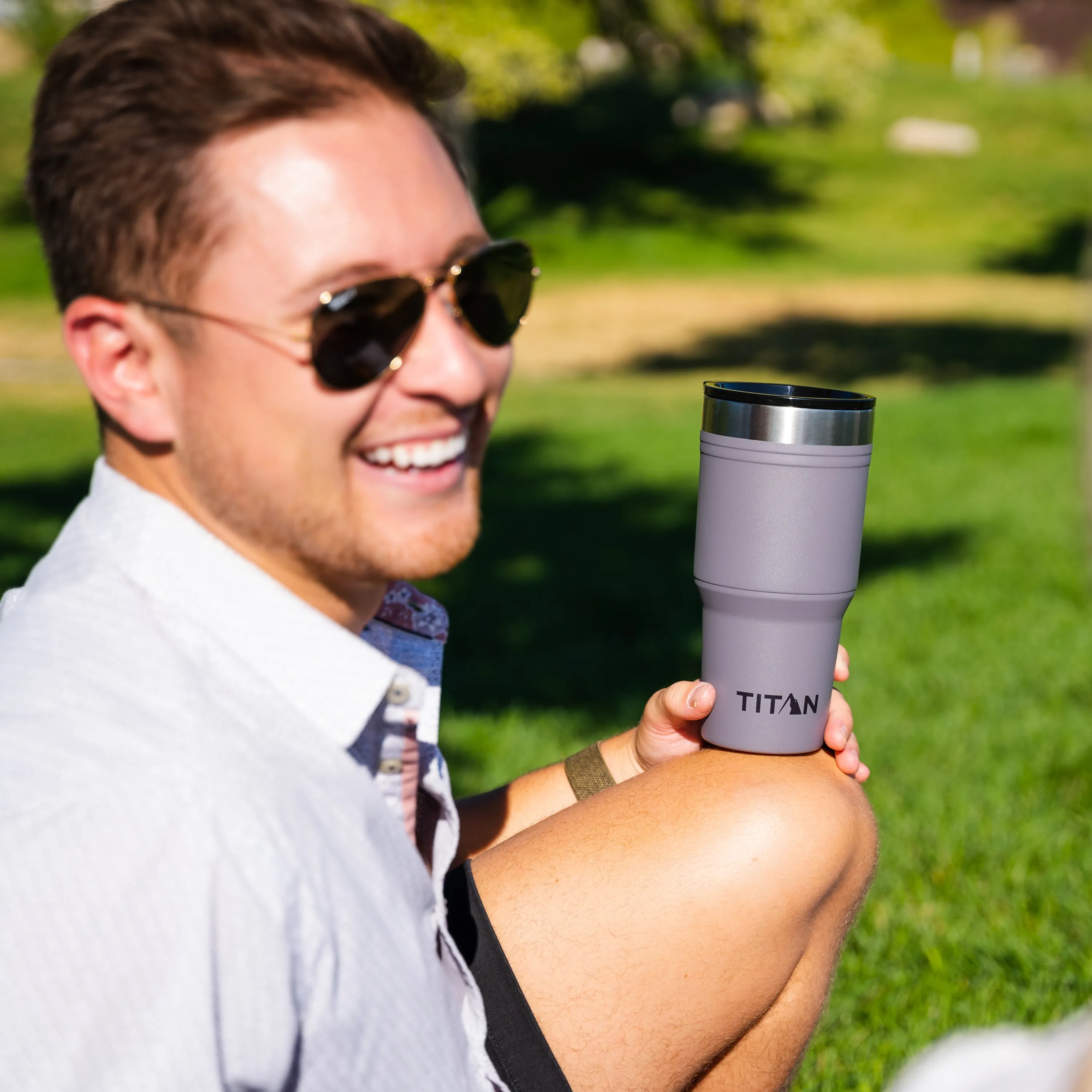 30 Oz. Stainless Steel Tumbler With Microban® Infused Lid*