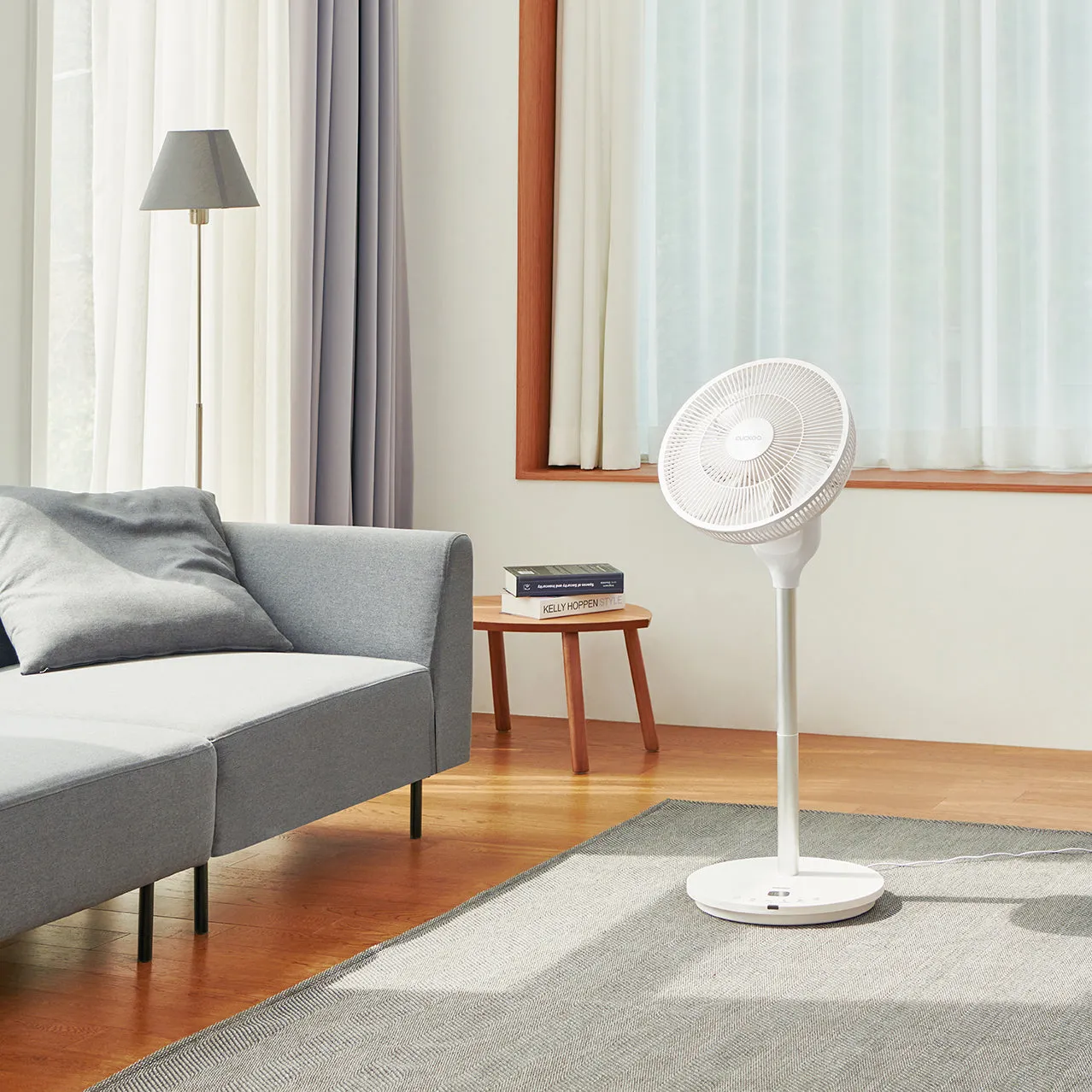 360° Rotation Air Circulator (CF-AC1410WH), Standing Fan with 12 Speeds