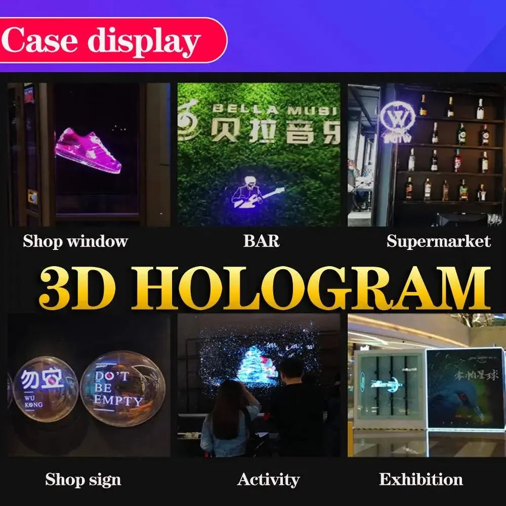 3D Fan Hologram Display Projector