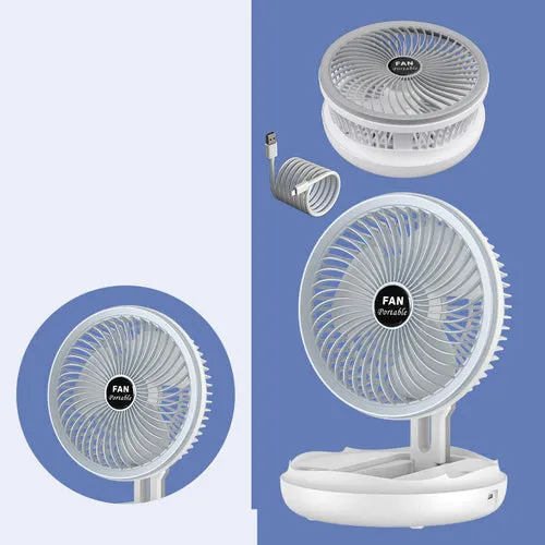 4 Speed Adjustable USB Charging Foldable Table Fan