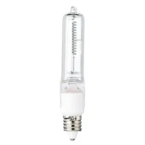 50 Watt T4 Single-Ended Halogen Clear E11 (Mini-Can) Base, 120 Volt, Card