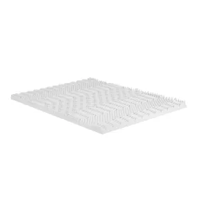 7-Zone Airflow Memory Foam Mattress Topper 8cm Thick - Single