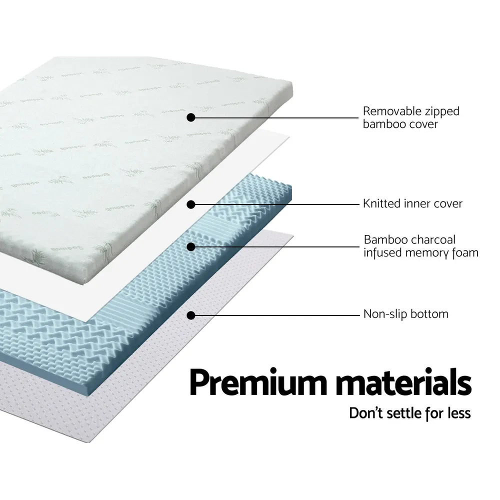 7-Zone King Memory Foam Mattress Topper, Eco-Friendly - Giselle Bedding