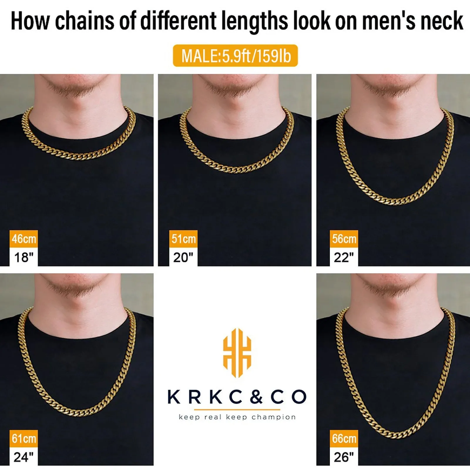 8mm/10mm/12mm Miami Cuban Link Chain with Buckle Clasp in 18K Gold / White Gold