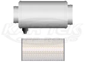 8" Dia. x 12" Inline Super Flow Filter w/ Paper Filter