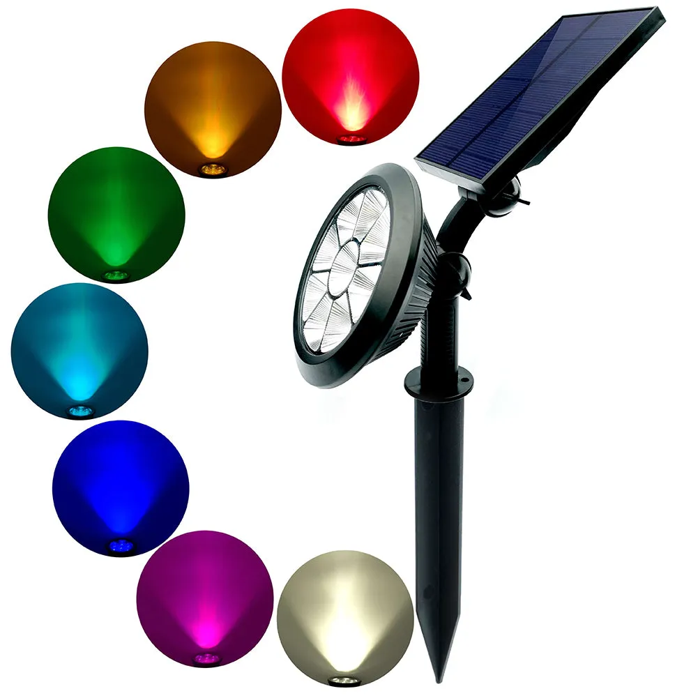 9 LED Spotlight Outdoor Solar Lawn Light Waterproof For Home/Garden/Wedding