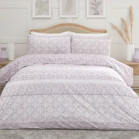 Aden Duvet Cover Set by Dreams & Drapes Design in Plum