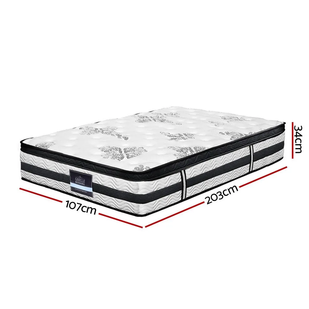 Algarve Euro Top Pocket Spring Mattress 34cm Thick - King Single