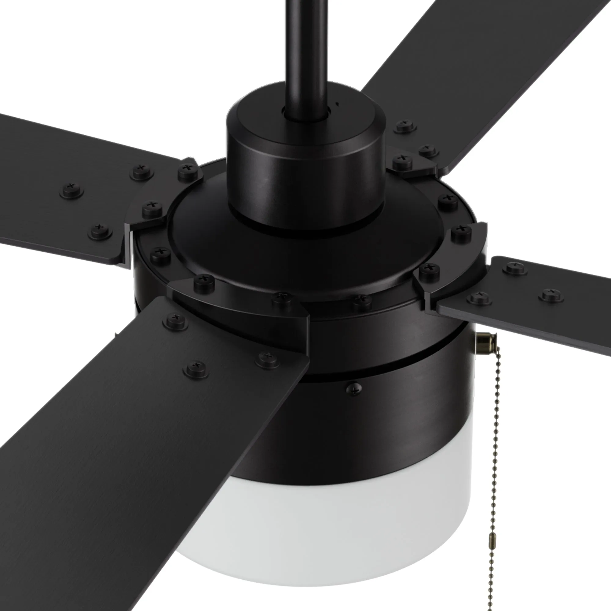 Alrich Ceiling Fan with LED Light and Pull Chain 52 Inch