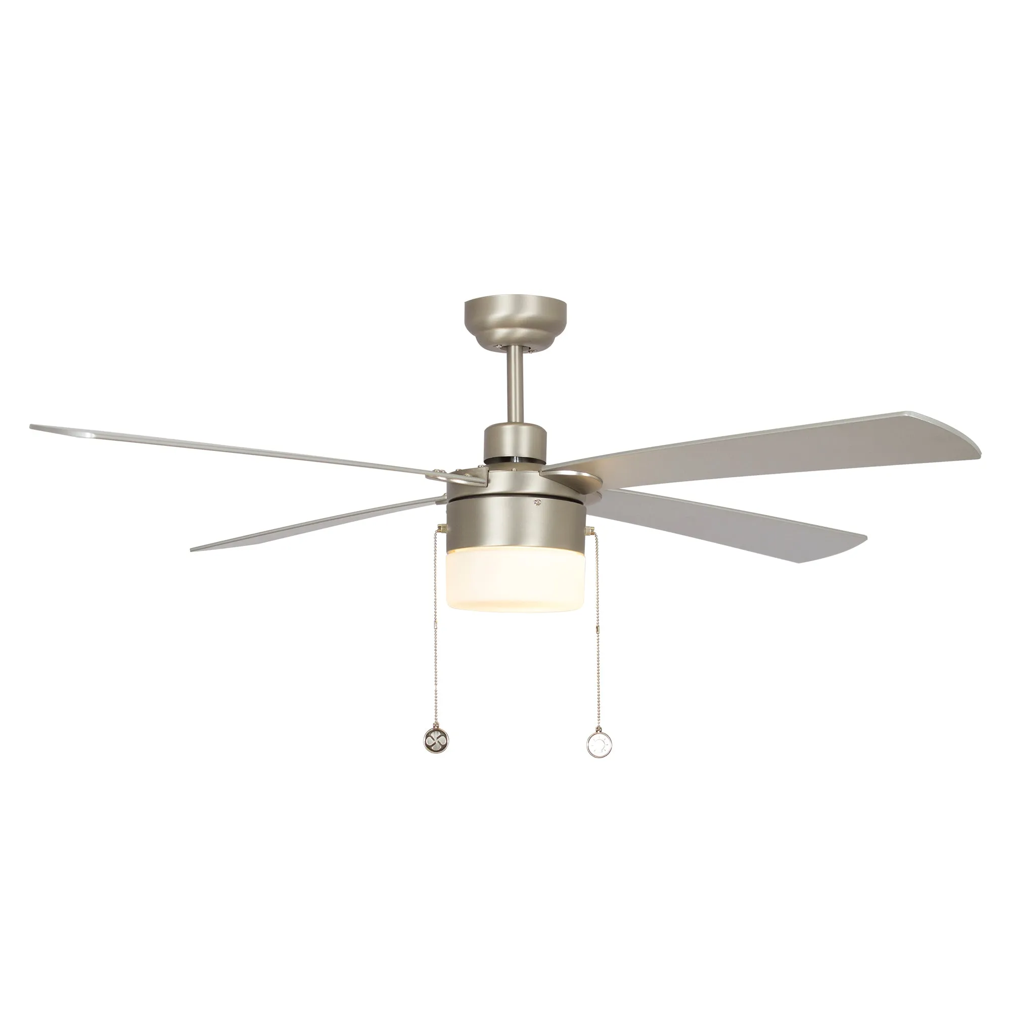 Alrich Ceiling Fan with LED Light and Pull Chain 52 Inch