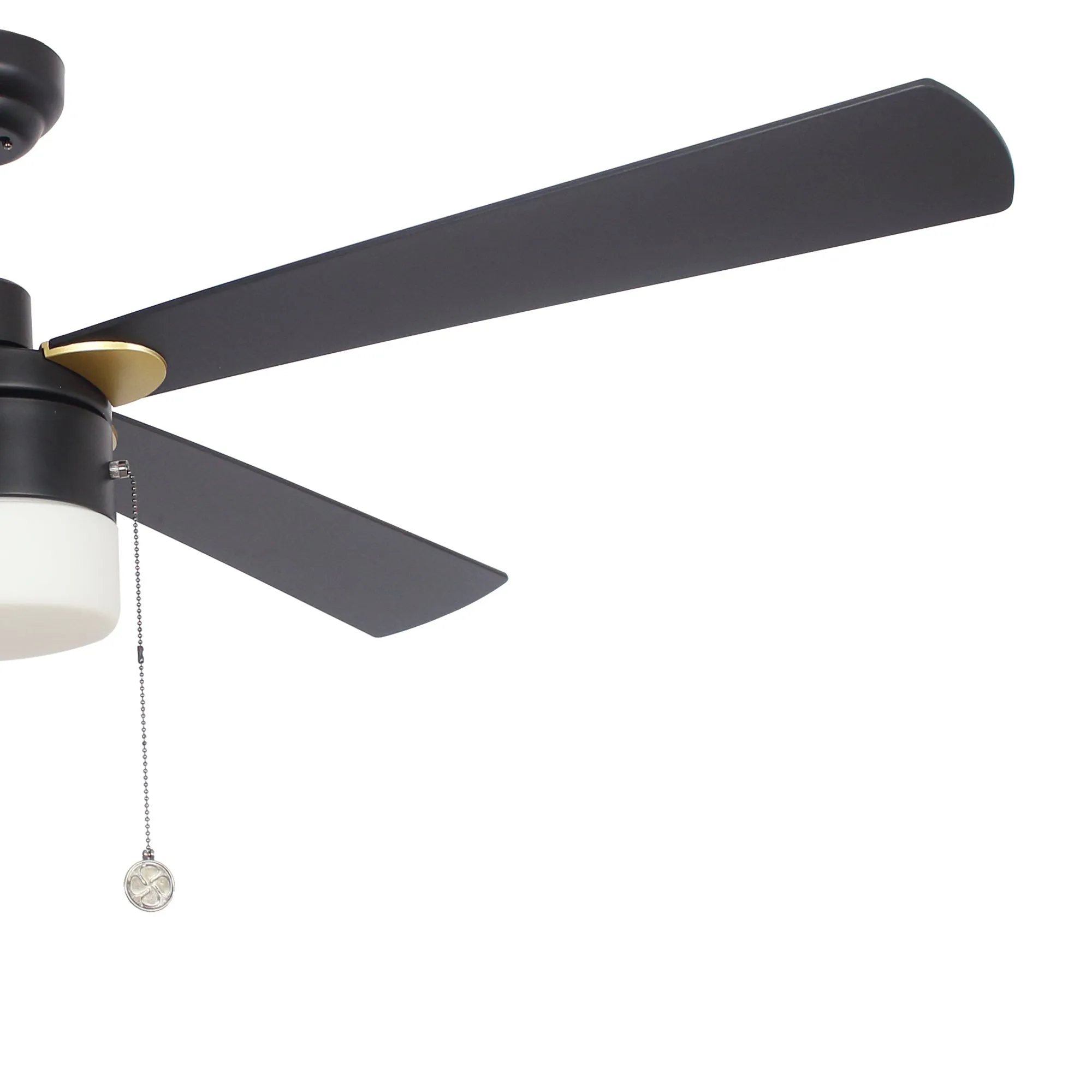 Alrich Ceiling Fan with LED Light and Pull Chain 52 Inch