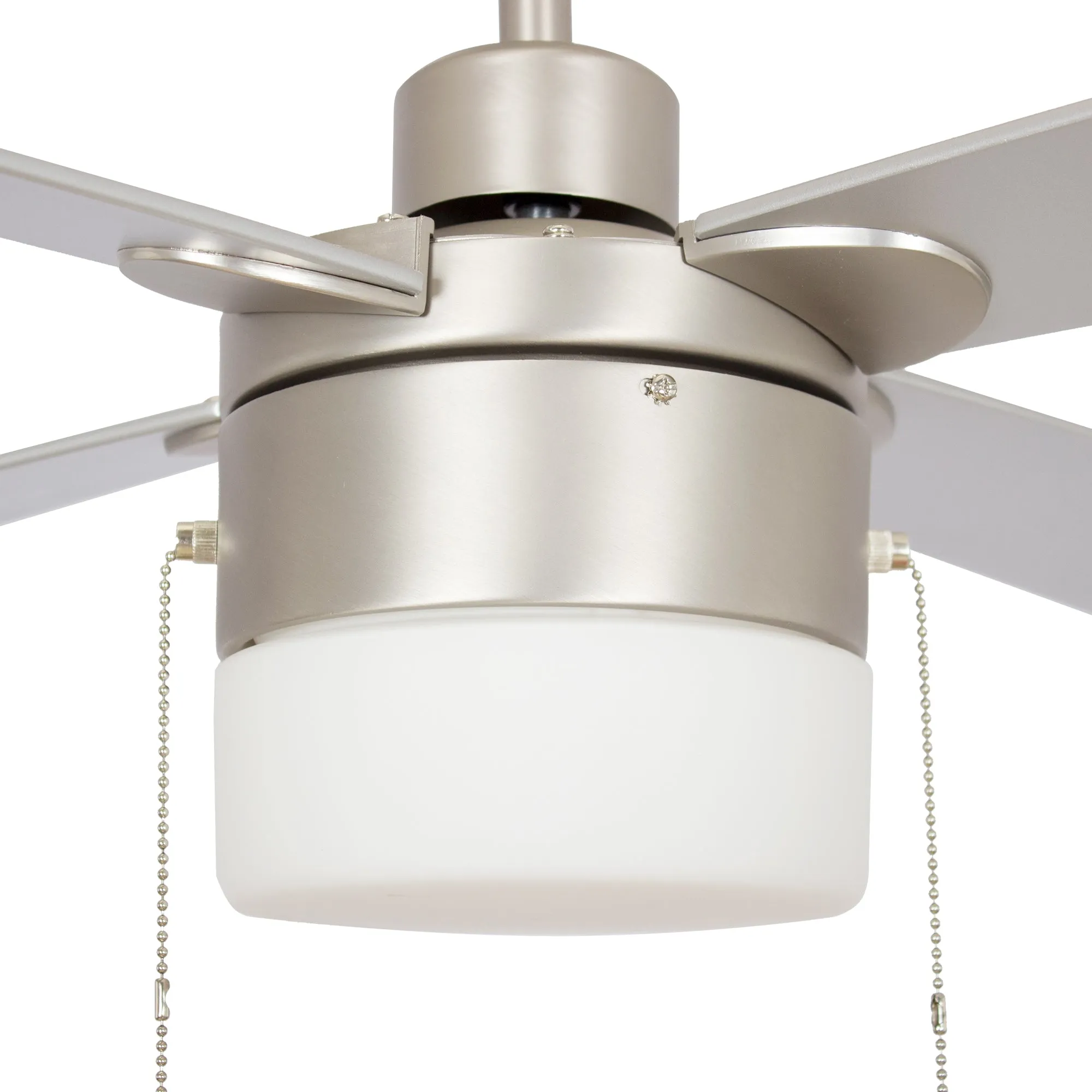 Alrich Ceiling Fan with LED Light and Pull Chain 52 Inch