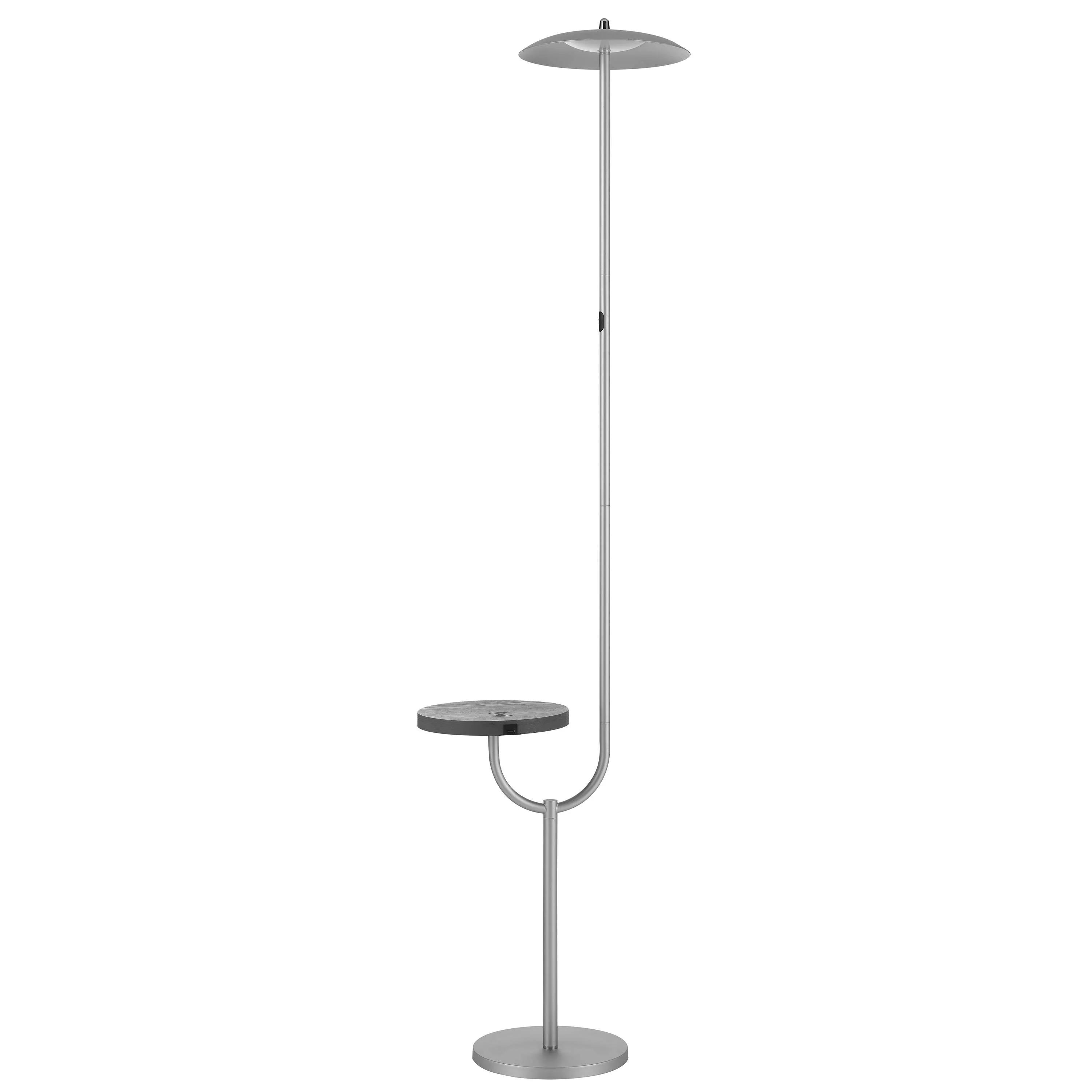 Anthia LED Wireless Charging and Table Top Shelf Floor Lamp