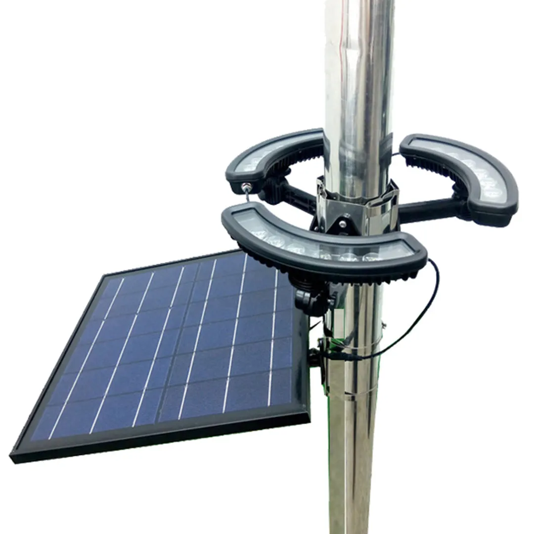 Apollo Solar Flagpole Light, 1980 Lumens, 18W, 6000K CCT