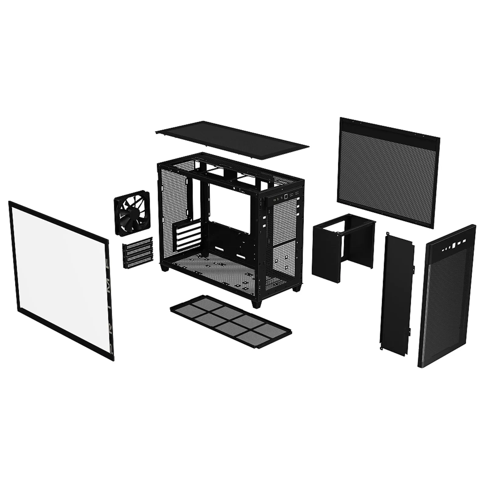 Asus Prime AP201 Tempered Glass Black MicroATX Case