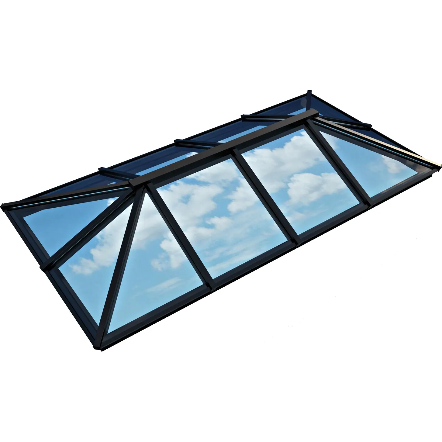 Atlas Traditional Aluminium Roof Lantern - Active Blue Glazing