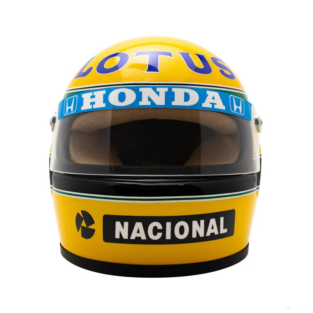 Ayrton Senna Mini Helmet, 1987 Mini Helmet, 1:2 scale, Yellow, 2020