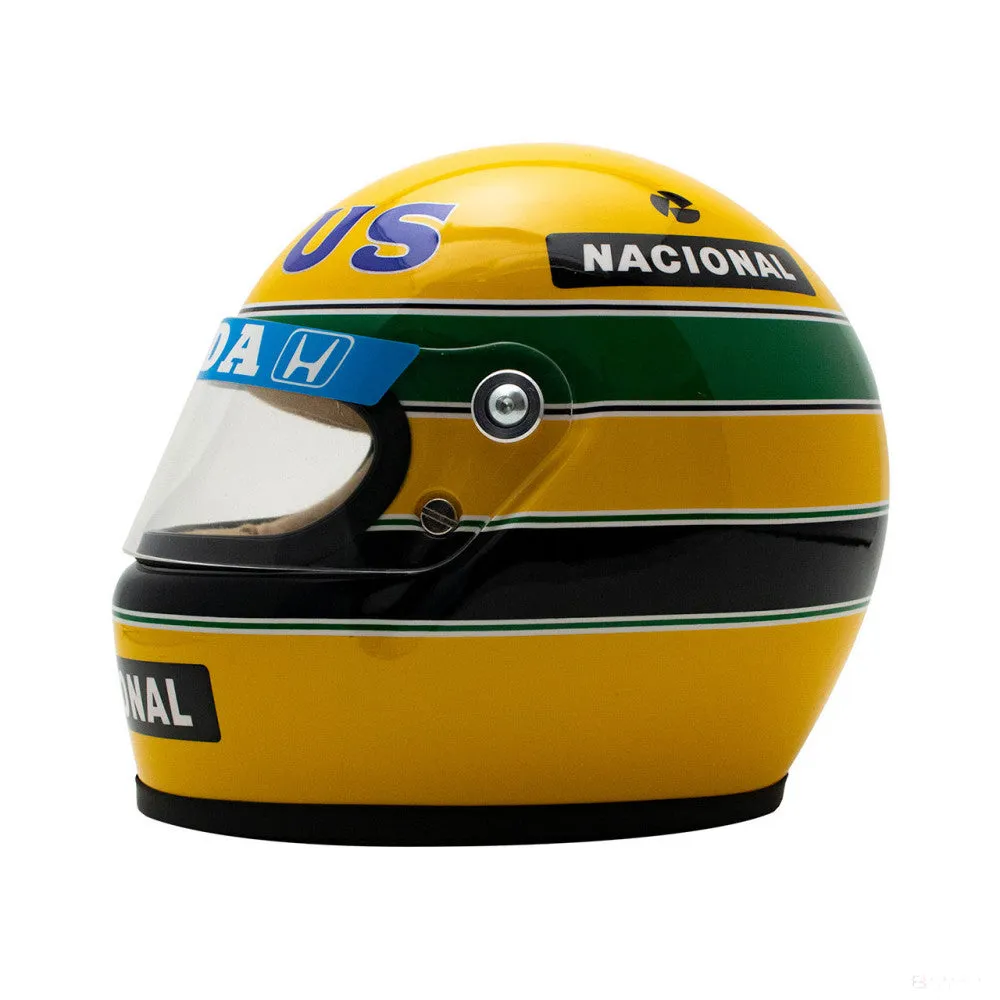 Ayrton Senna Mini Helmet, 1987 Mini Helmet, 1:2 scale, Yellow, 2020