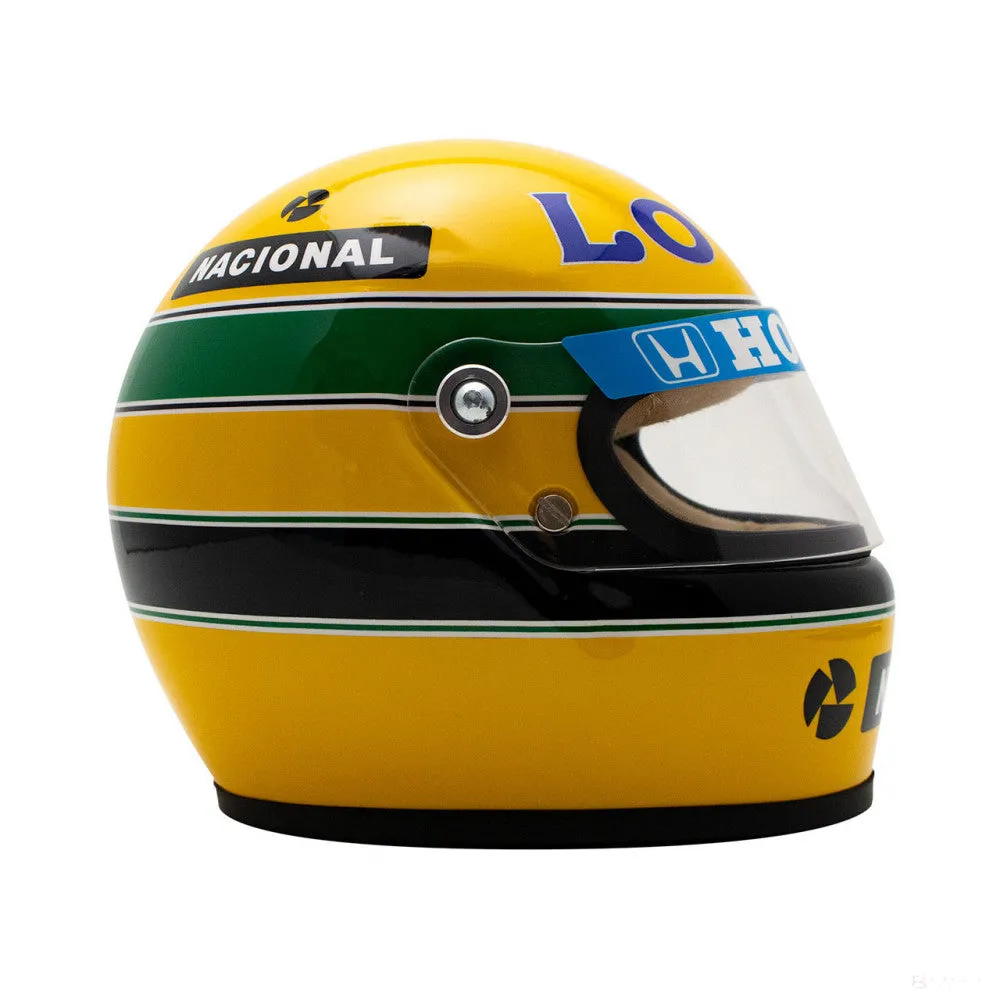 Ayrton Senna Mini Helmet, 1987 Mini Helmet, 1:2 scale, Yellow, 2020