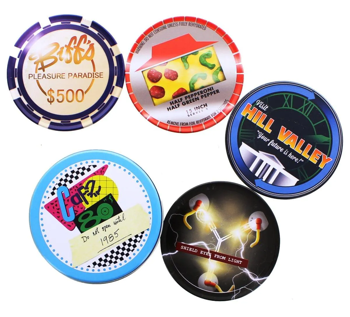 Back To The Future Café 80's 4-Piece Coaster Set