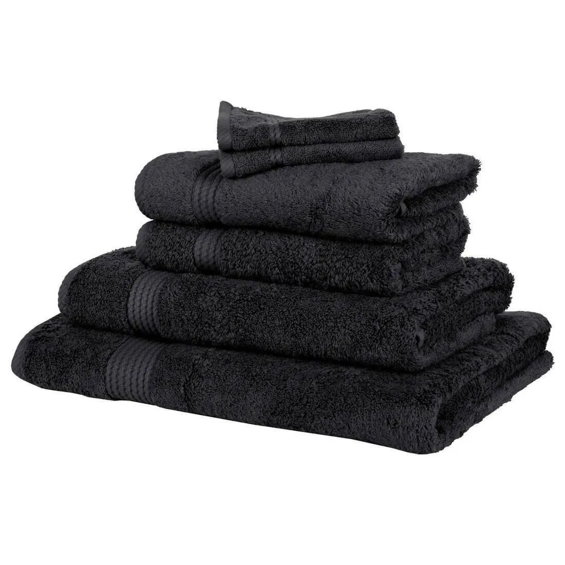 Bamboo Bliss Luxury 600gsm Bathroom Linen Range - Black