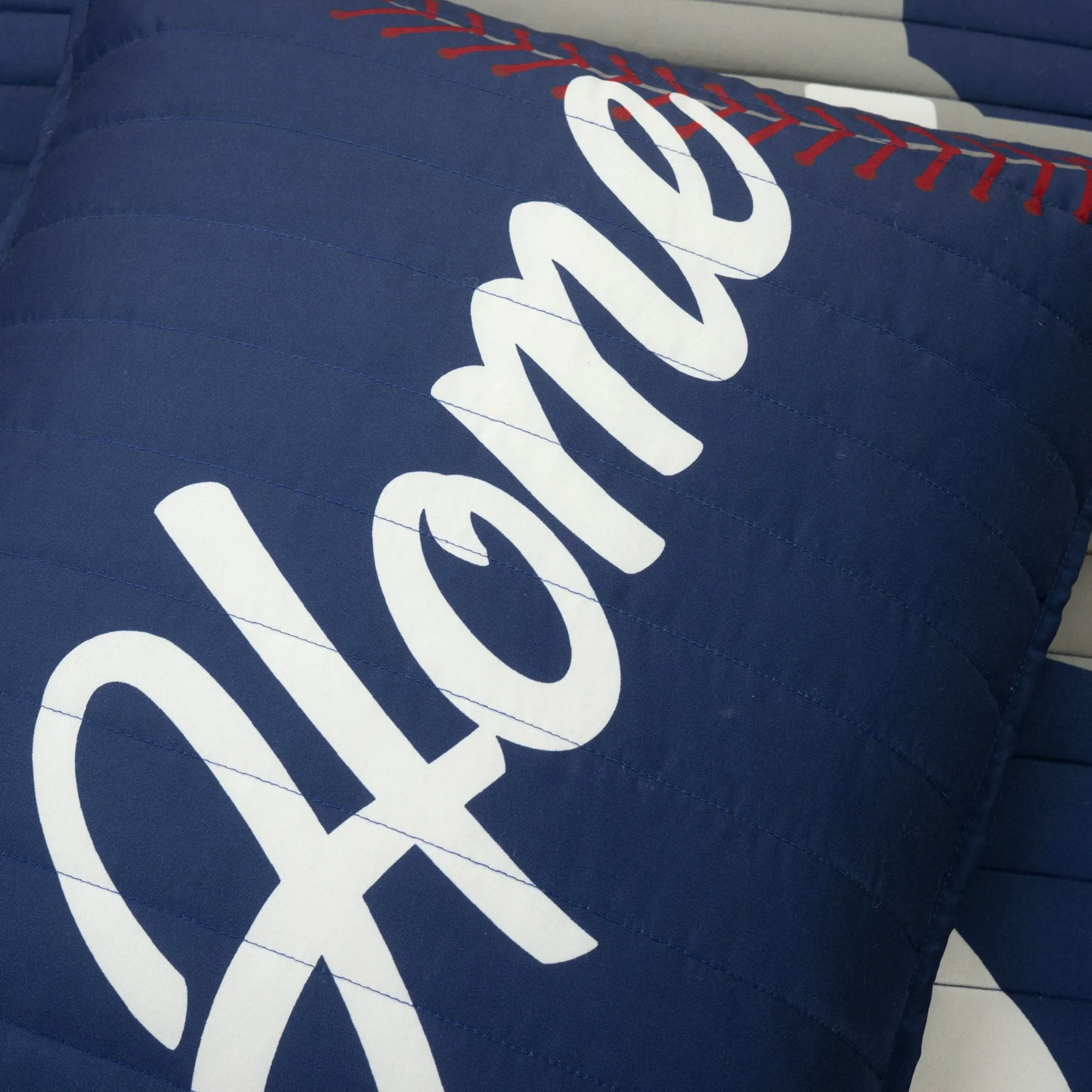 Baseball Game Reversible Quilt Set