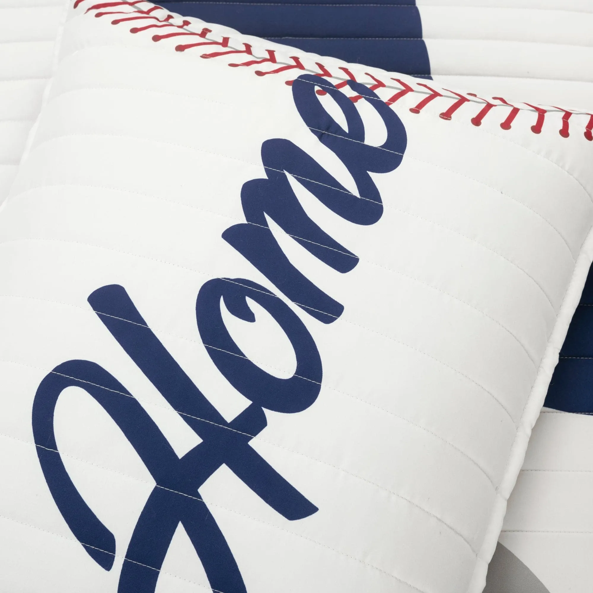 Baseball Game Reversible Quilt Set