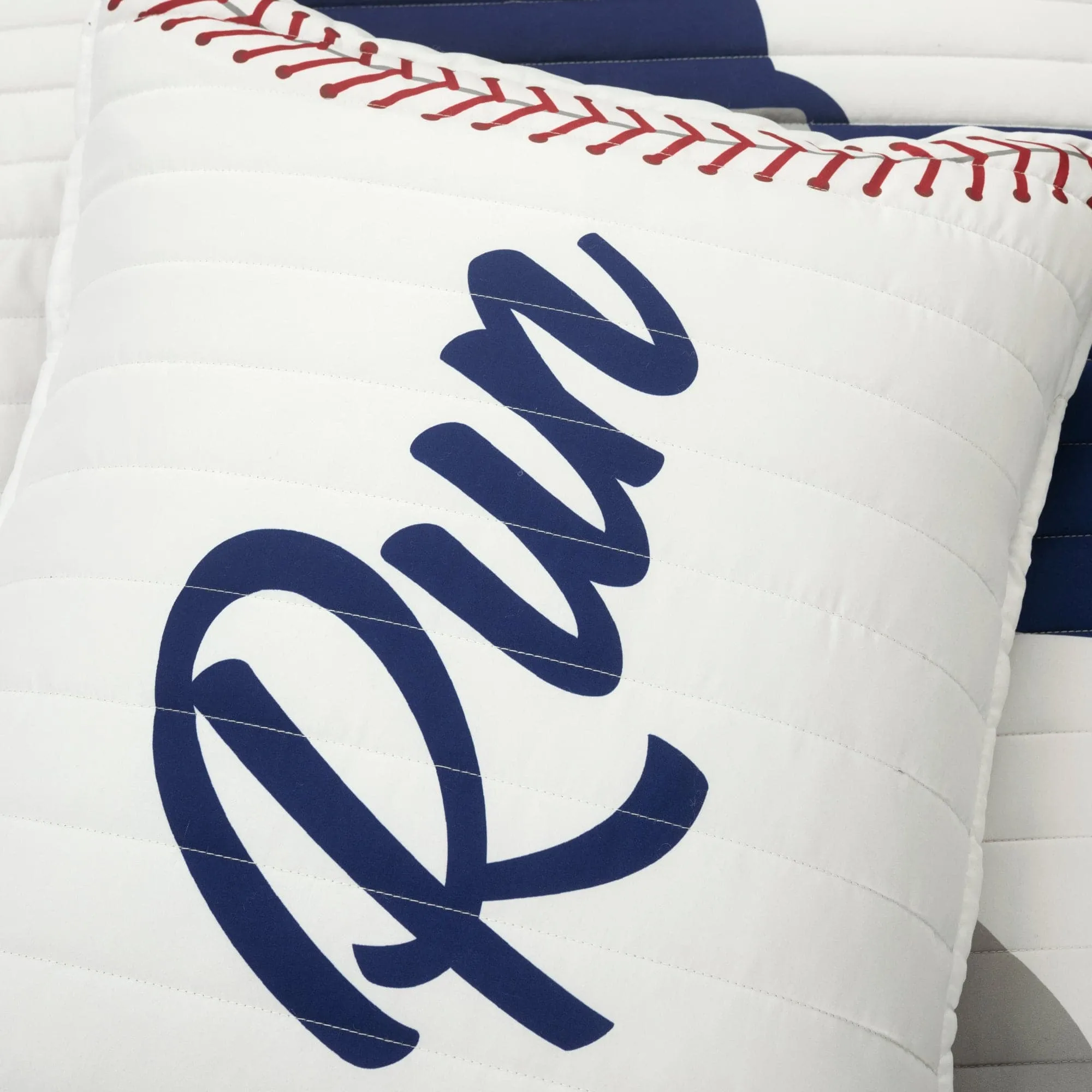 Baseball Game Reversible Quilt Set