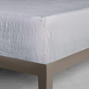 Basix Linen Fitted Sheet - Fog