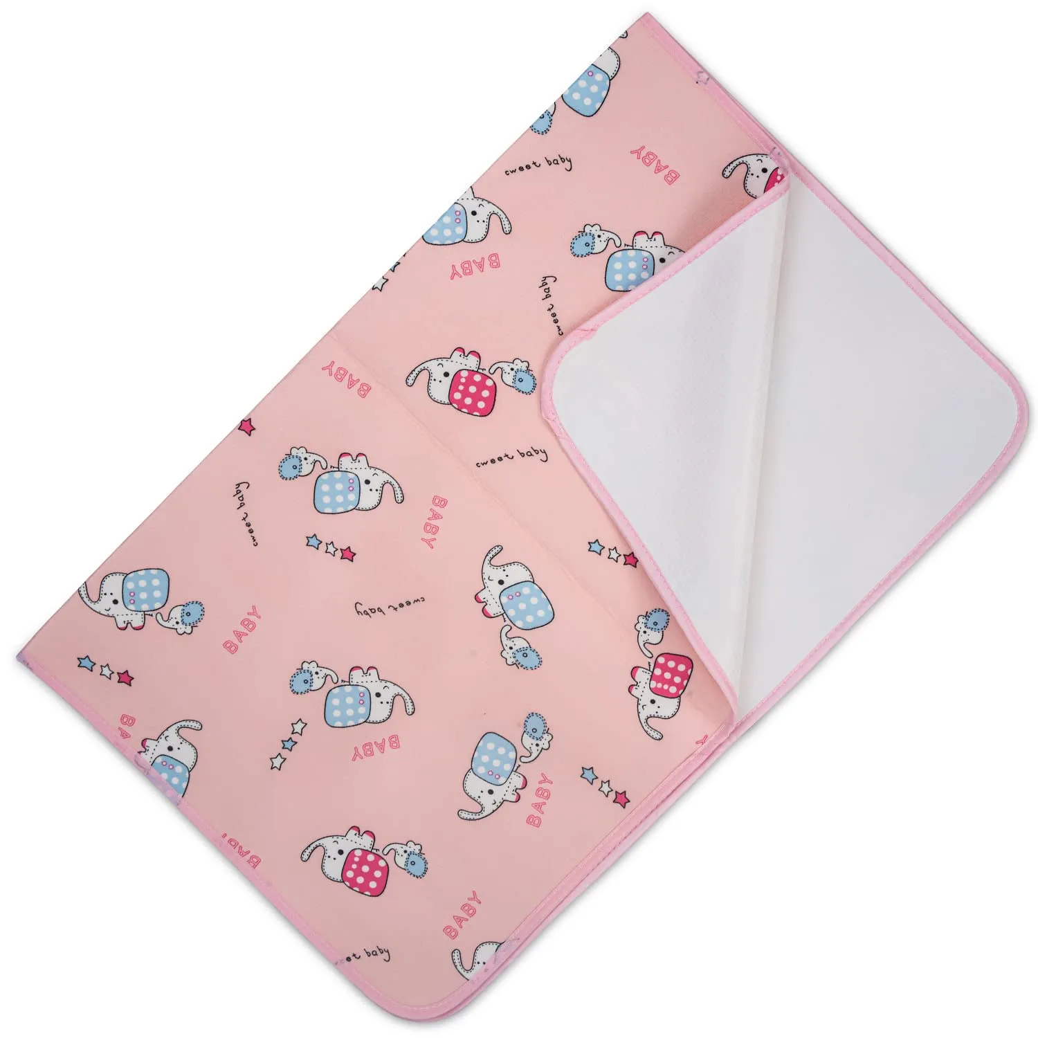 Baybee Baby's Cotton Plastic Sleeping Mat for Home-Baby Waterproof Bed Protector Dry Sheet|