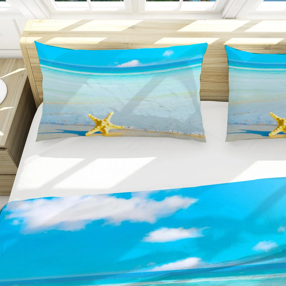 Beach Please Reversible Bed Cover Set