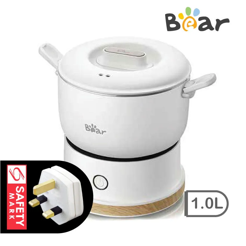 Bear Travel Jug, Travel Pot, Multi Cooker, Mini SteamBoat ( DRG-C10D1) (Singapore 3-Pin Plug)