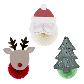 BEC1102 - Christmas Fan Decor Set