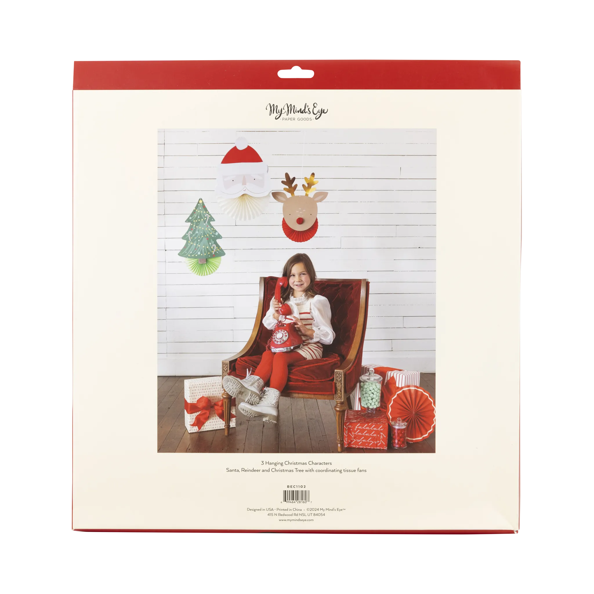 BEC1102 - Christmas Fan Decor Set