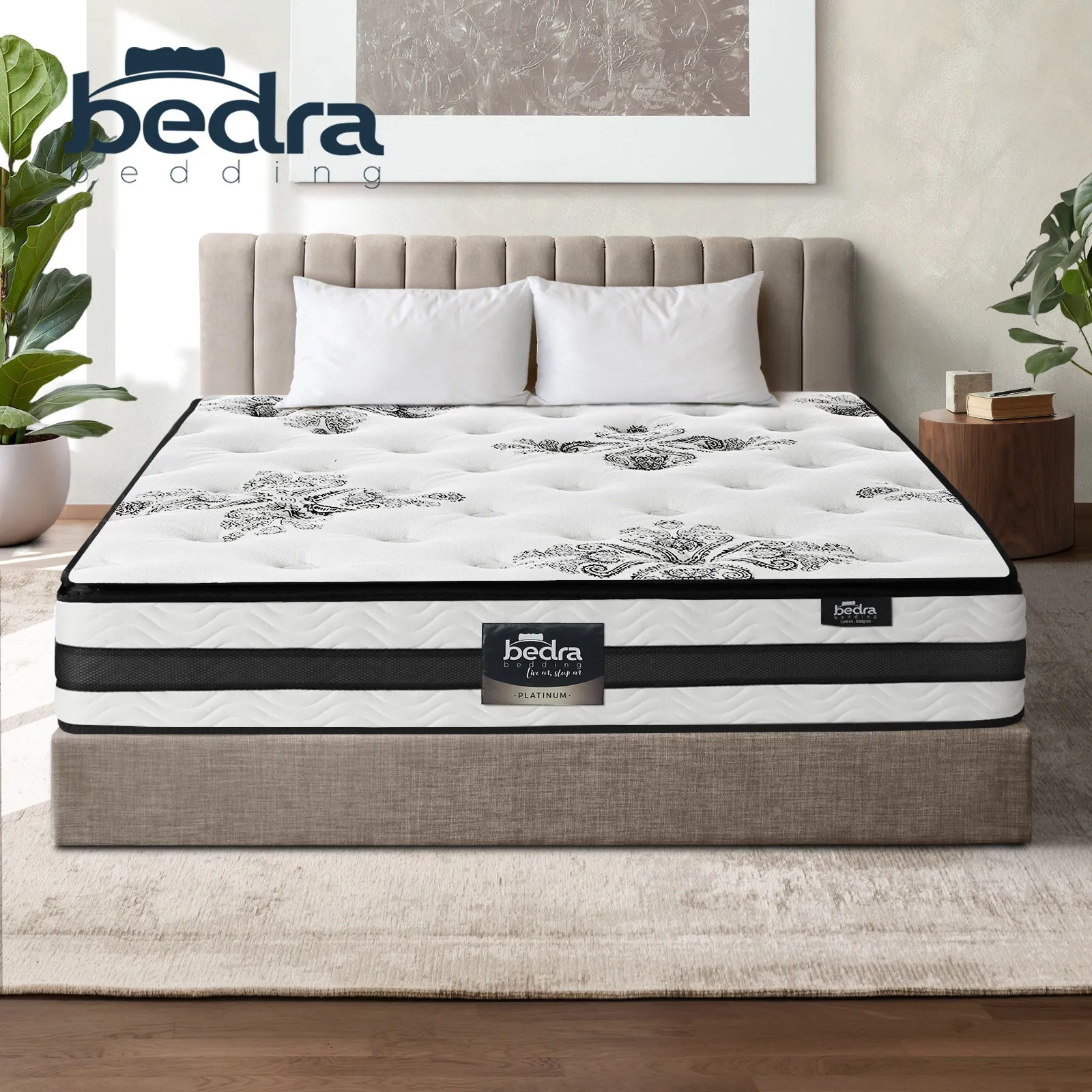 Bedra Double Mattress Bed Cool Gel Foam Pocket Spring Medium Firm 34CM