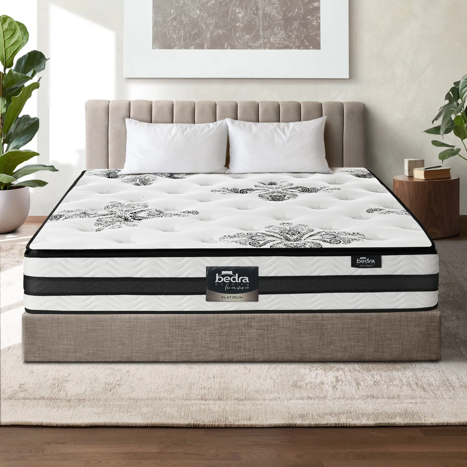 Bedra Double Mattress Bed Cool Gel Foam Pocket Spring Medium Firm 34CM