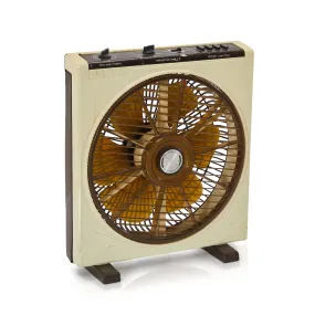 Beige & Brown Box Fan